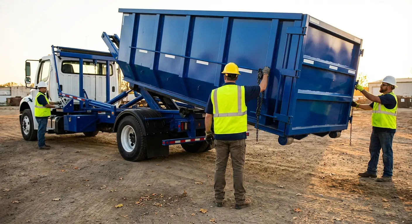 Commercial debris containment dumpster in Burbank, CA