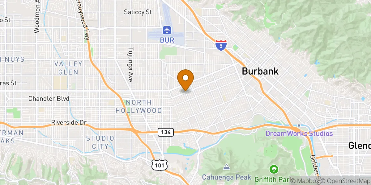  neighborhood map in Burbank, CA