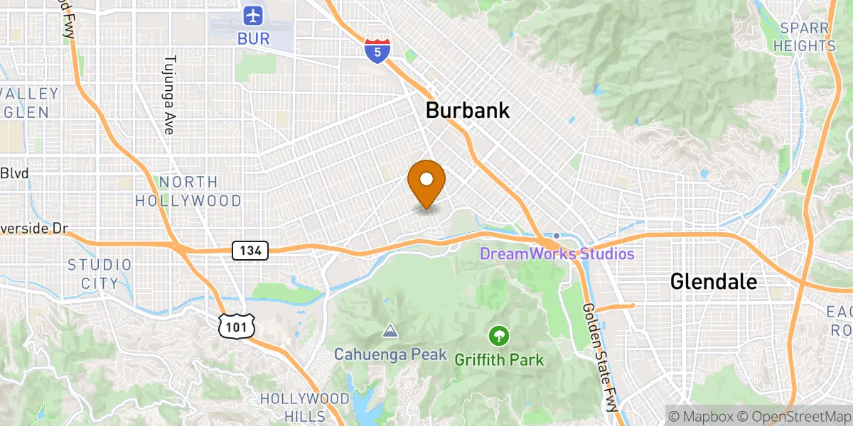  neighborhood map in Burbank, CA